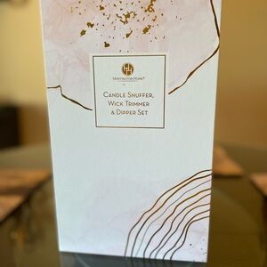 Huntington Home Blush and Metallic Candle Care Set